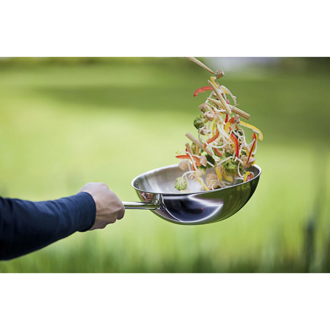 Demeyere Wok Fond Plat 26 Cm, Inox 18/10 - Image 3