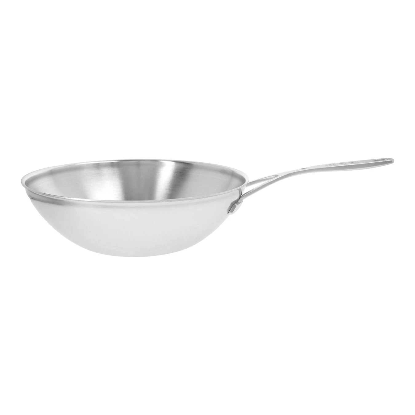 Demeyere Wok Fond Plat 30 Cm, Inox 18/10