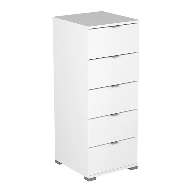 Demeyere Chiffonnier 5 Tiroirs Blanc Perfect