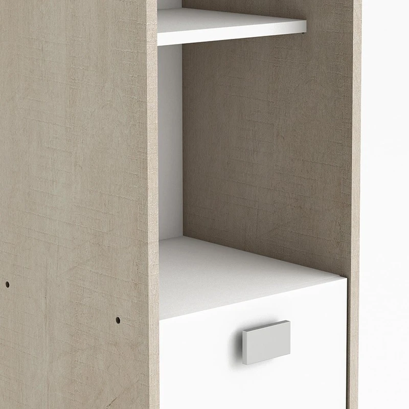 Demeyere Colonne 2 Portes HONOLULU Blanc/chĂȘne Champagne - Image 5