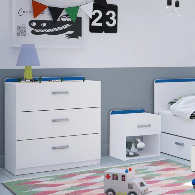 Demeyere Commode 3 Tiroirs Reverso Rose Ou Bleu - Image 2