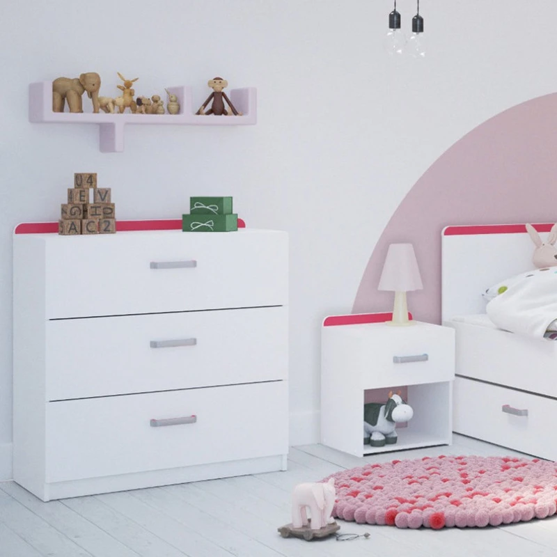 Demeyere Commode 3 Tiroirs Reverso Rose Ou Bleu - Image 3