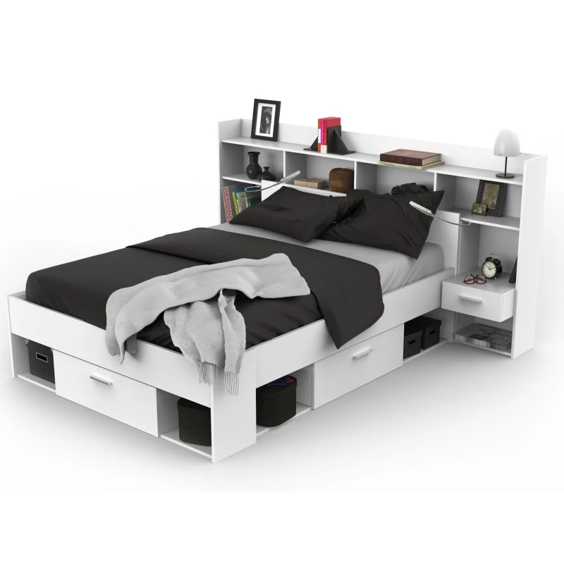 Demeyere Environnement De Lit Blanc Perle SEATTLE - Image 2