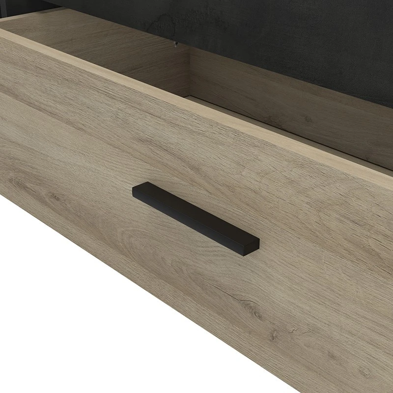 Demeyere Lit 140x190 Cm Pocket Naturel Et Noir - Image 5