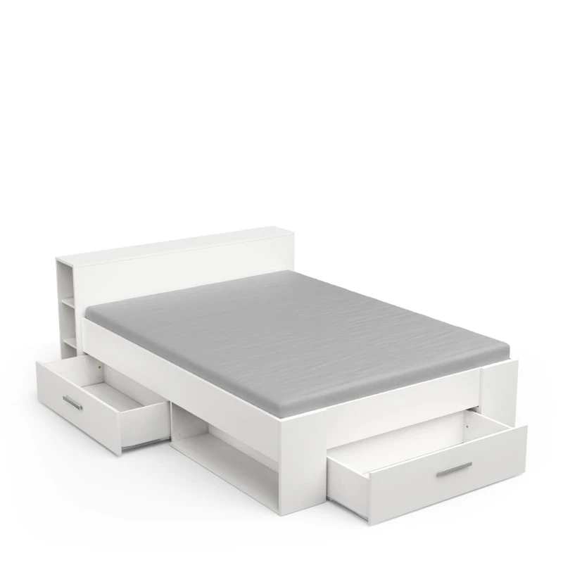 Demeyere Lit 140x190 Cm Pocket Blanc - Image 4