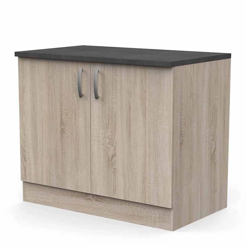 Demeyere Meuble De Cuisine Bas 2 Portes 100cm Paprika - Image 5