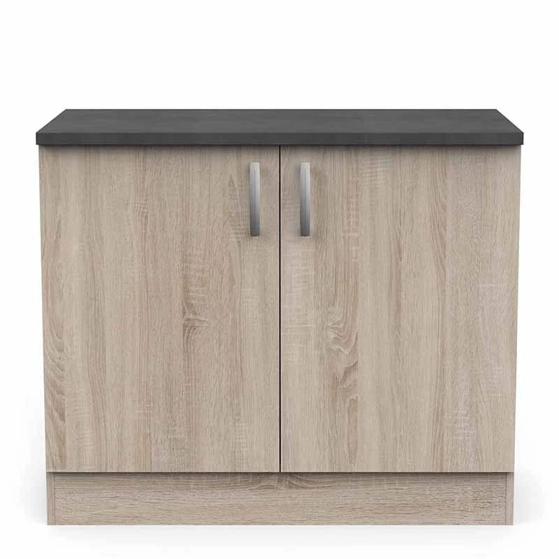 Demeyere Meuble De Cuisine Bas 2 Portes 100cm Paprika - Image 6