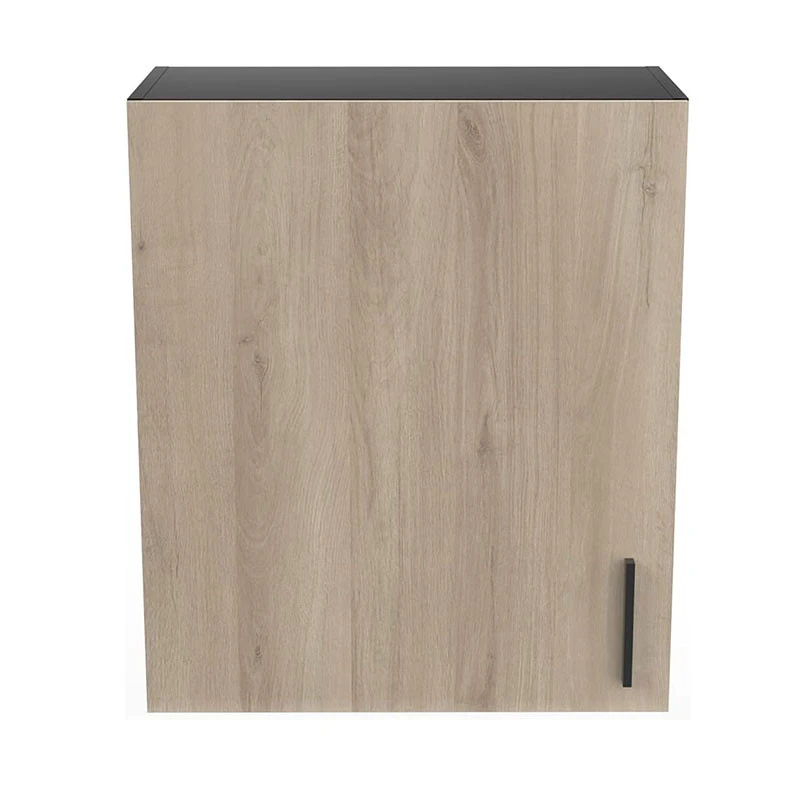 Demeyere Meuble Haut 1 Porte 60 Cm Origan Noir Et Bois - Image 2