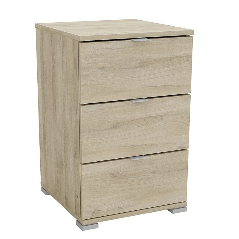 Demeyere Table De Chevet 3 Tiroirs Perfect Naturel